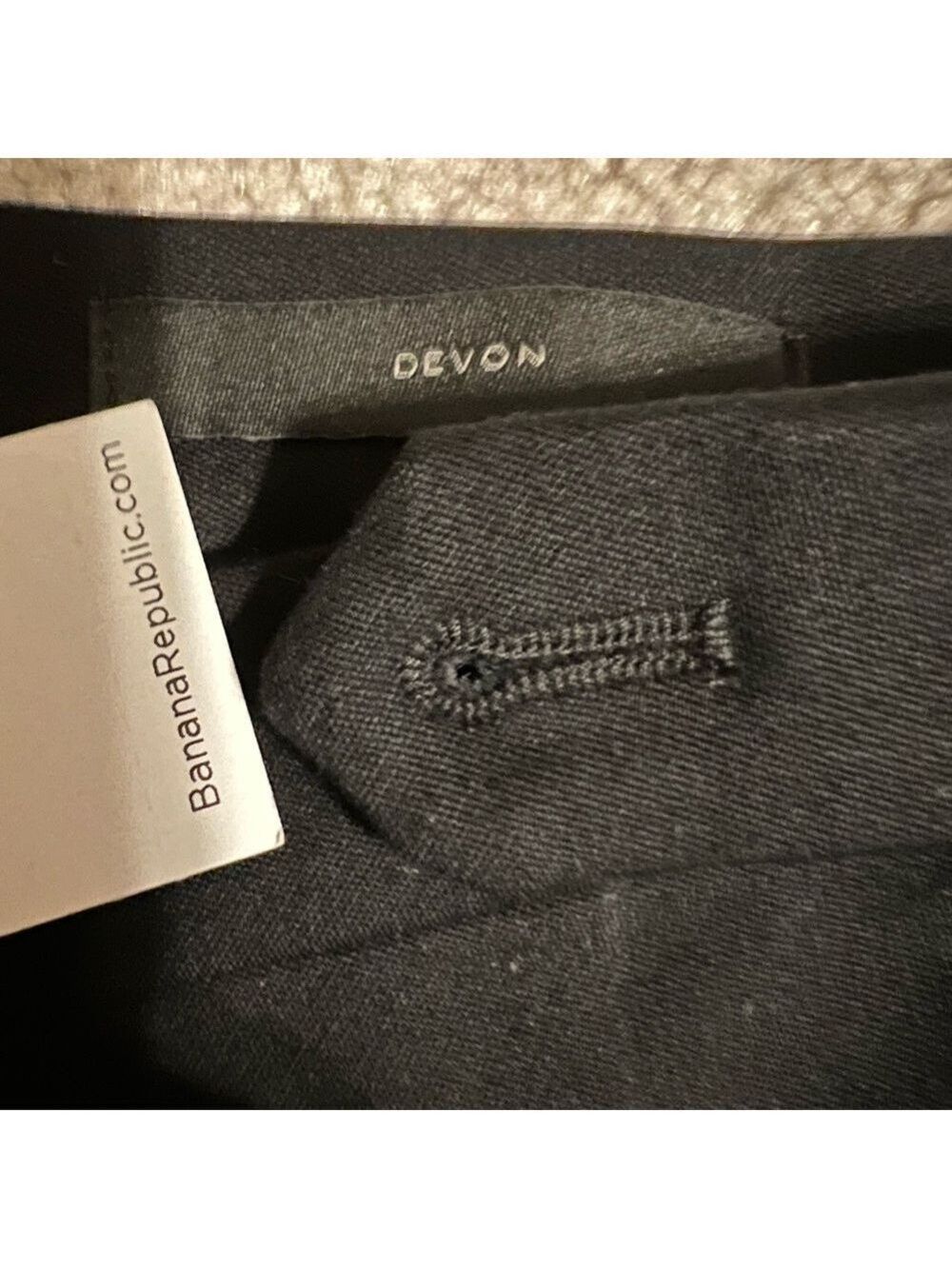 NWT Banana Republic Devon Curvy Skinny Black Pant 10 Petite - Picture 8 of 10